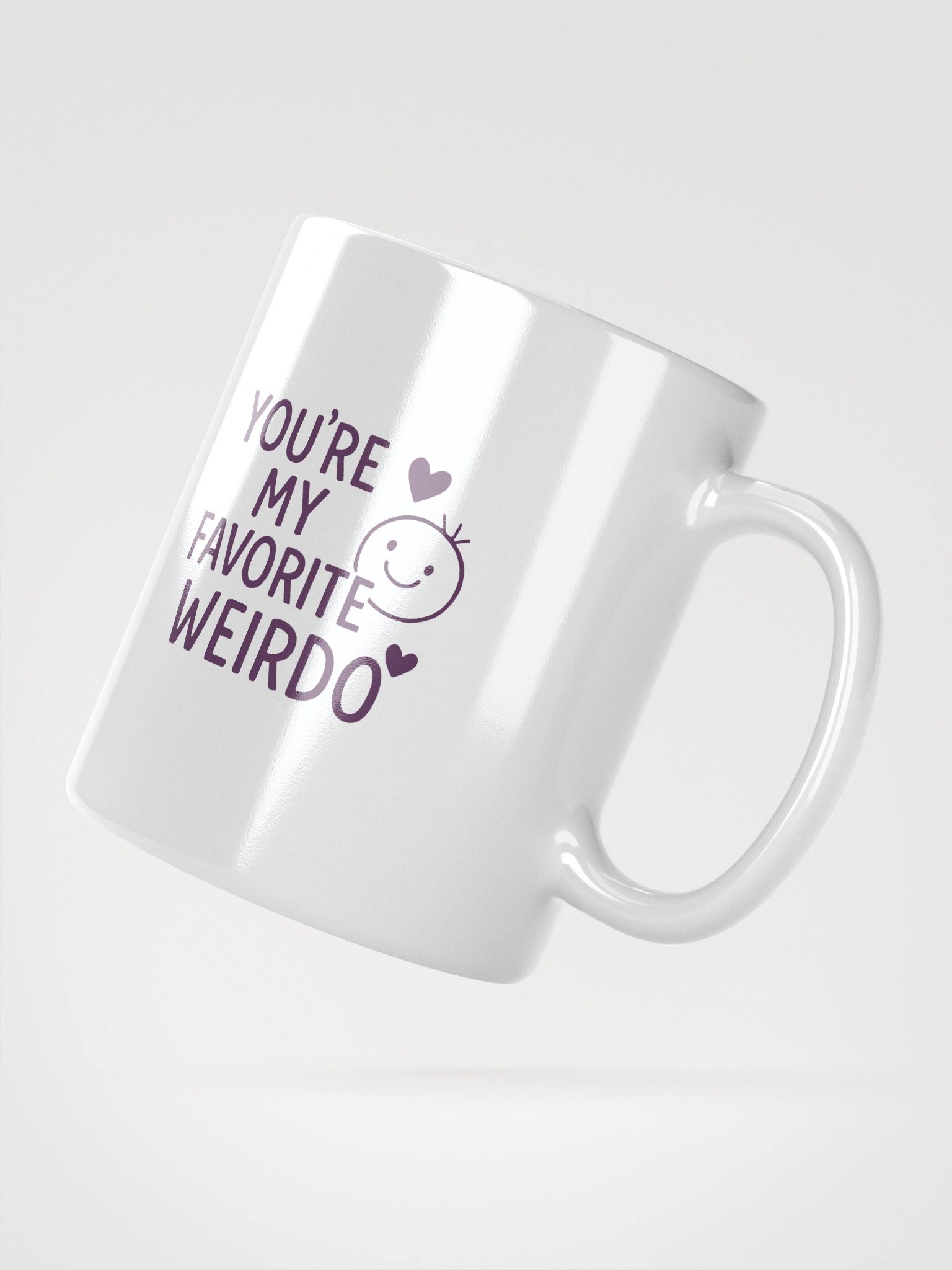 You’re My Favorite Weirdo White Glossy Mug product image (4)