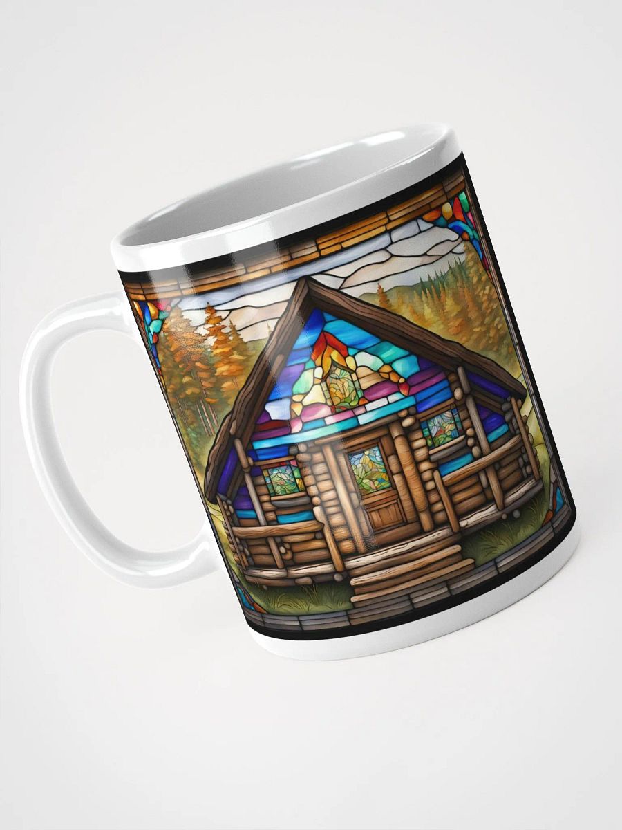 #002 Stained Glass Style Log Cabin Mug product image (5)