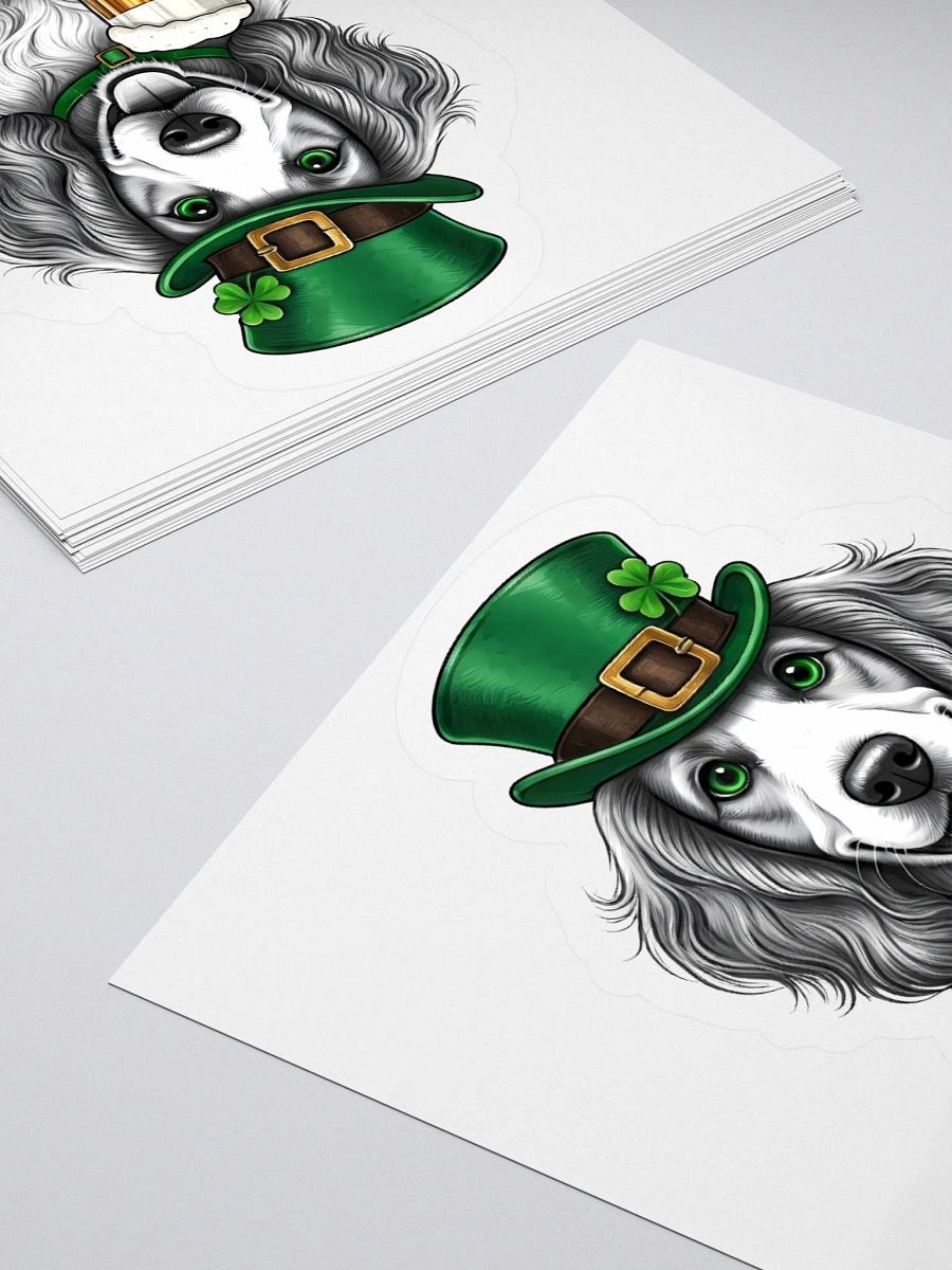 St. Patrick's Day Dog Sticker product image (12)