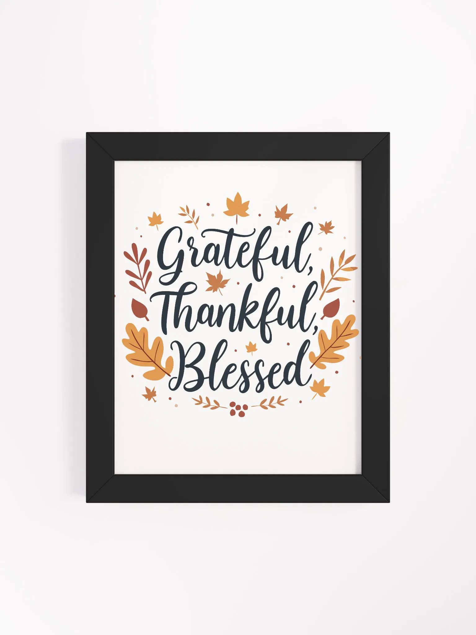 Grateful, Thankful, Blessed Autumn Poster - A Trendy Home Decor Piece product image (82)