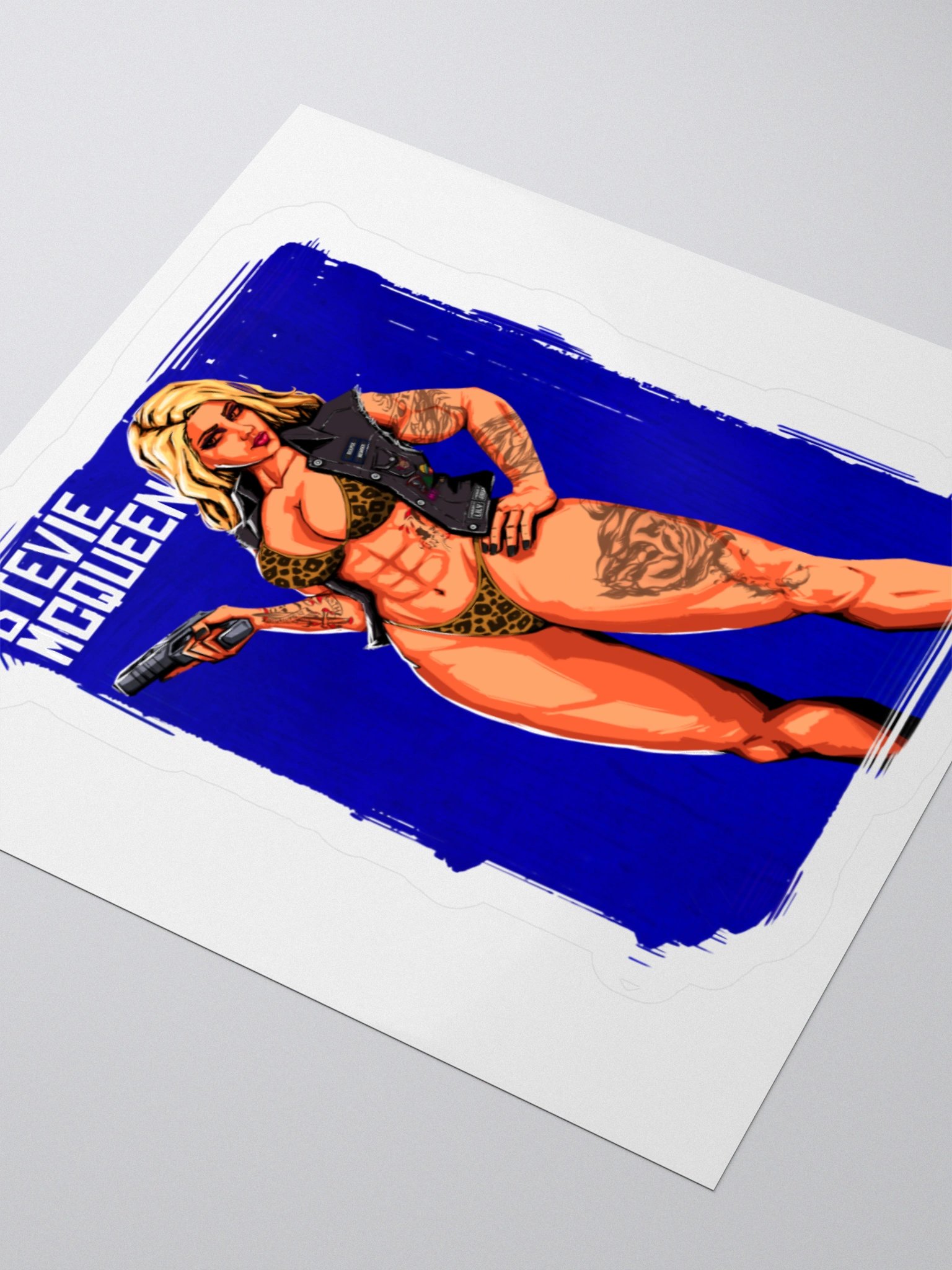 Stevie McQueen Portrait Sticker product image (9)