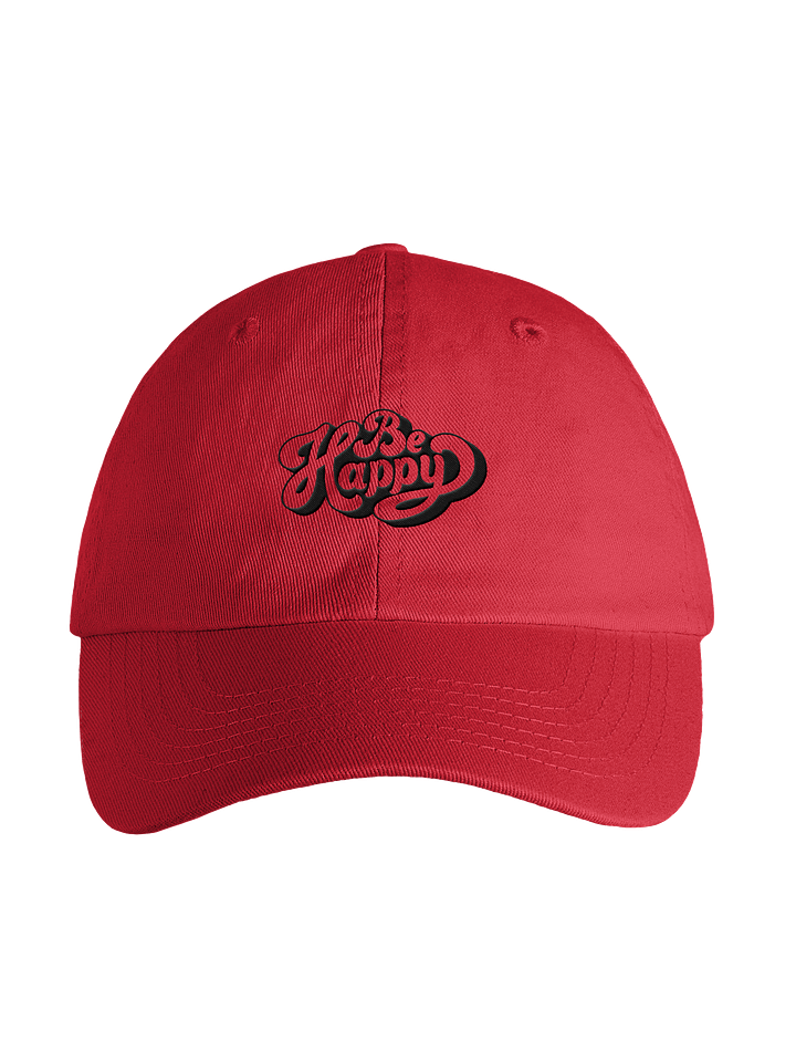 Youth “Be Happy” Cap | Adjustable Cotton Twill Hat product image (5)
