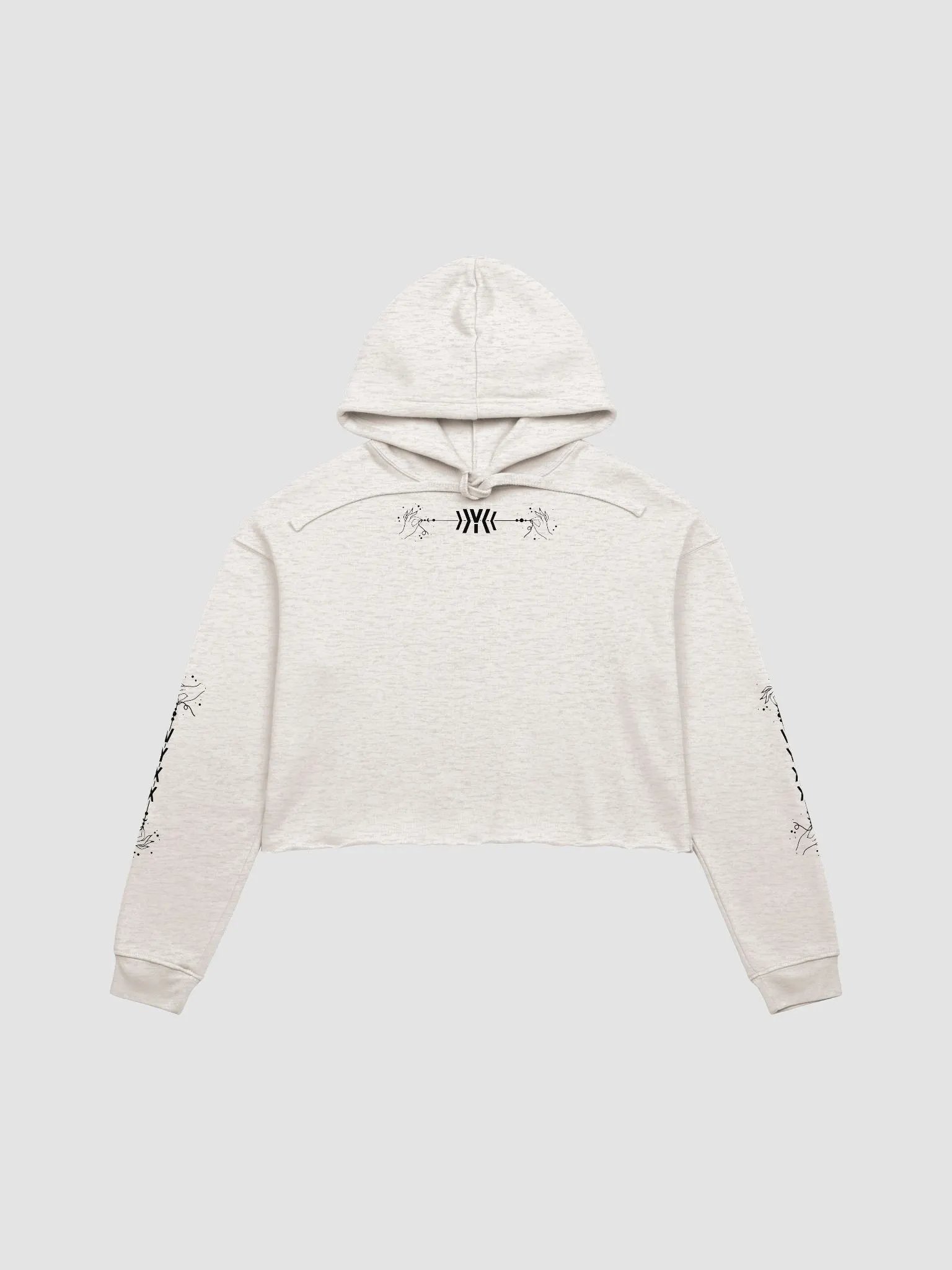 VYXX Cropped Hoodie - Light with Dark Print product image (6)