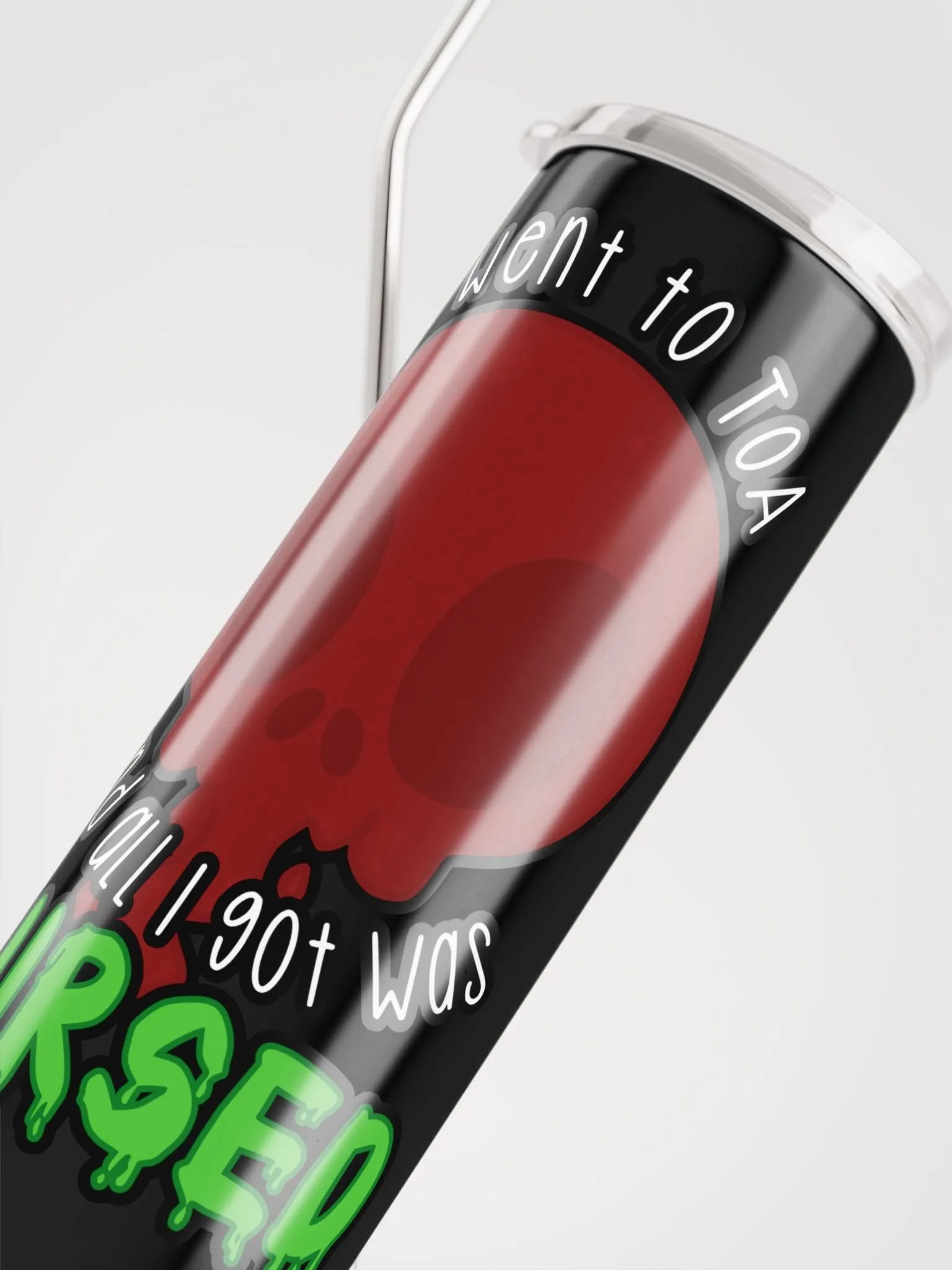 All I Got Was Cursed - Death Knight - Tumbler w/Straw product image (5)