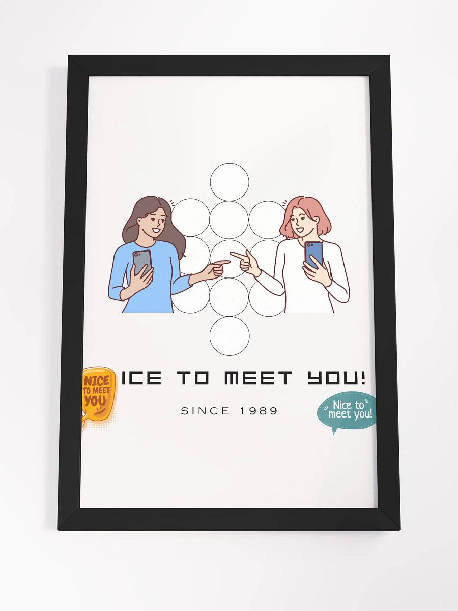 Ice To Meet You! Expression Framed High-Quality Matte Poster (in) product image (4)