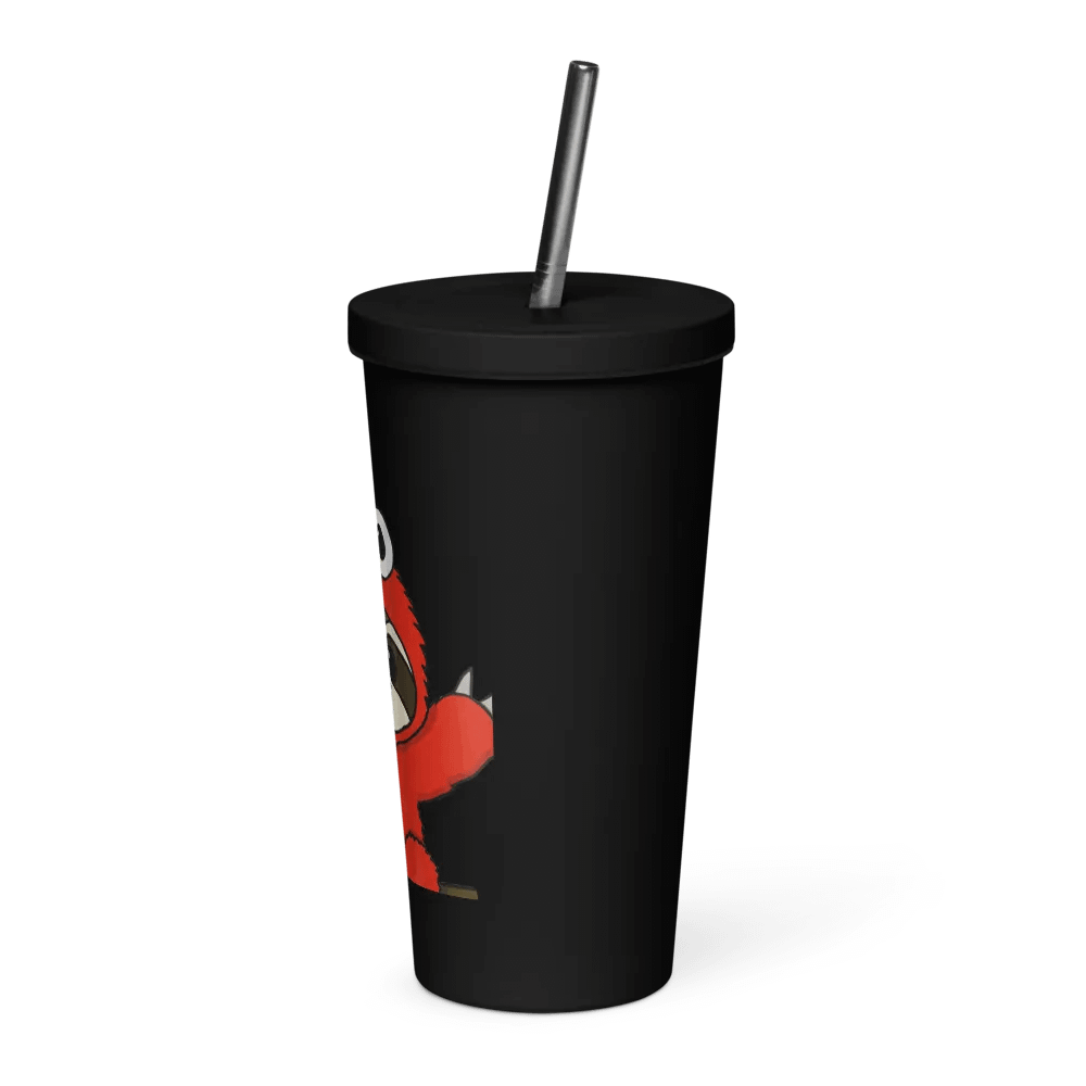 Insulated Tumbler with a Straw - Elmo product image (7)