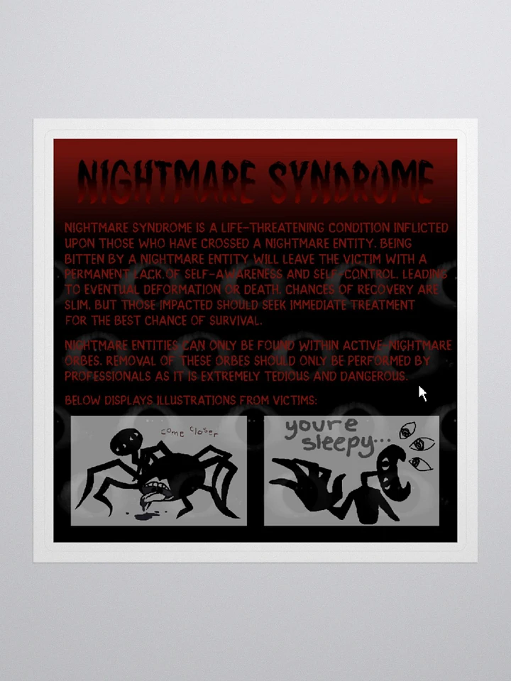 Nightmare Syndrome Website Sticker product image (1)