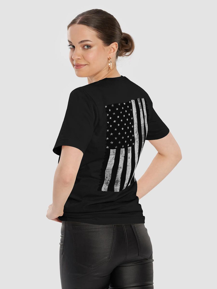 Savage Strength Tee - Black/White Flag product image (9)