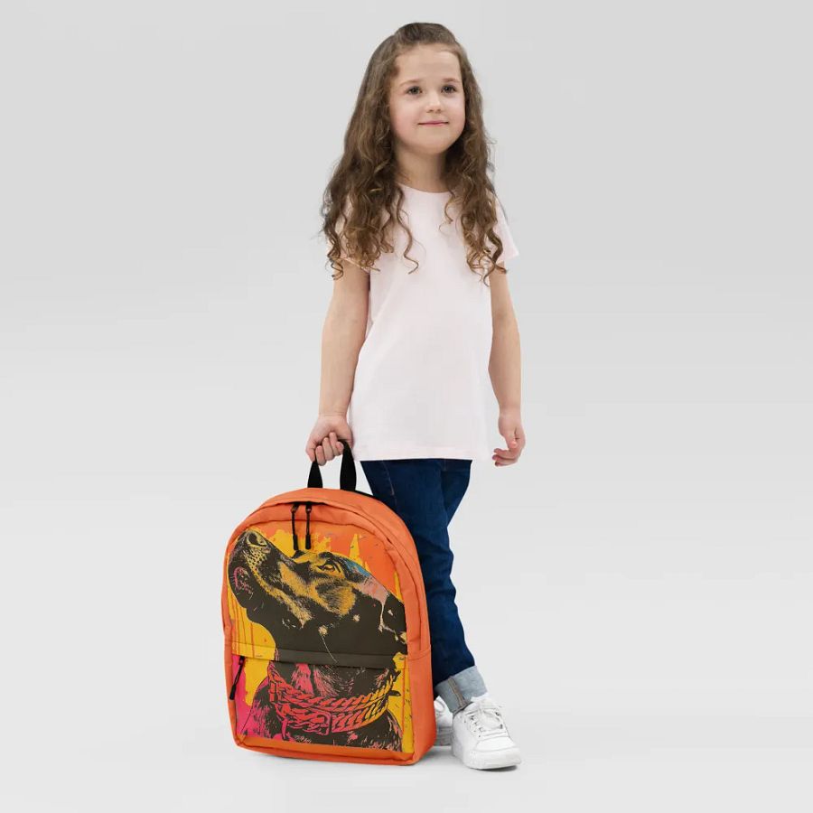 Black Labrador All-Over Print Backpack product image (12)