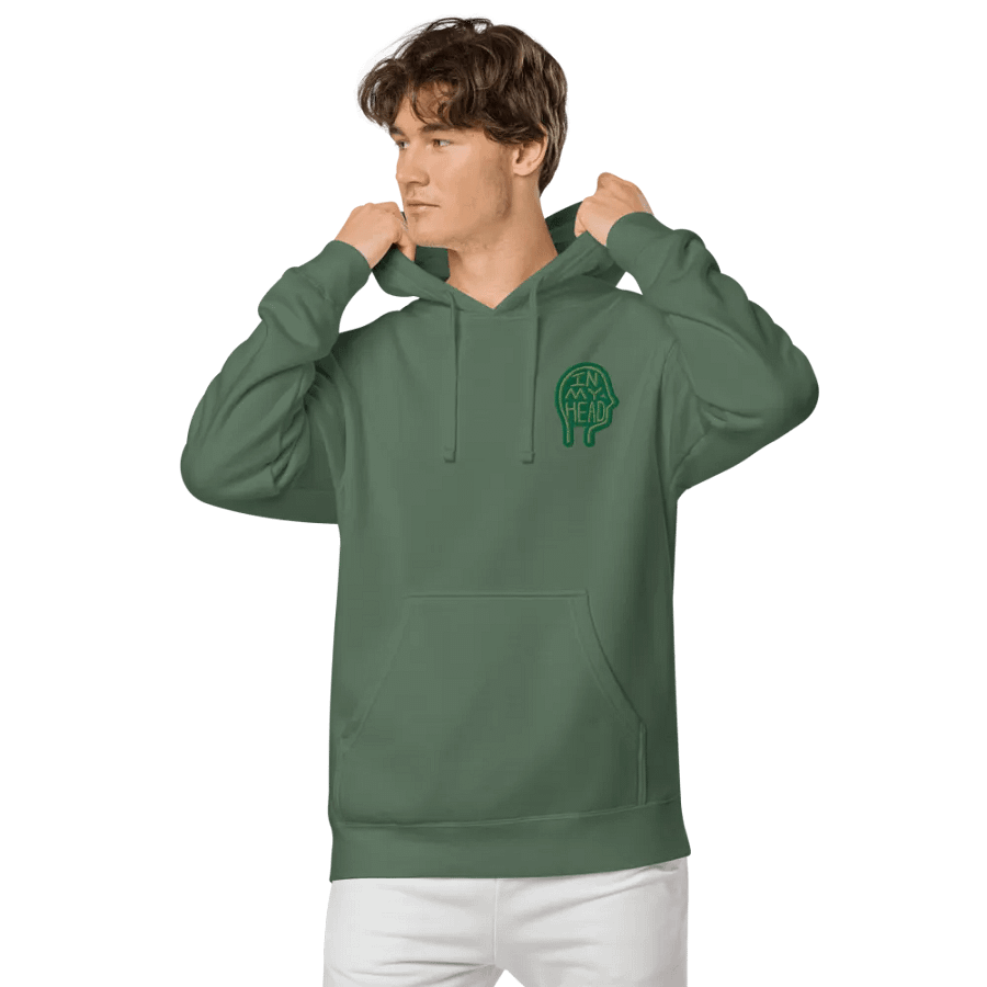 In My Head (L.C. moss) embroidered pigment hoodie product image (17)