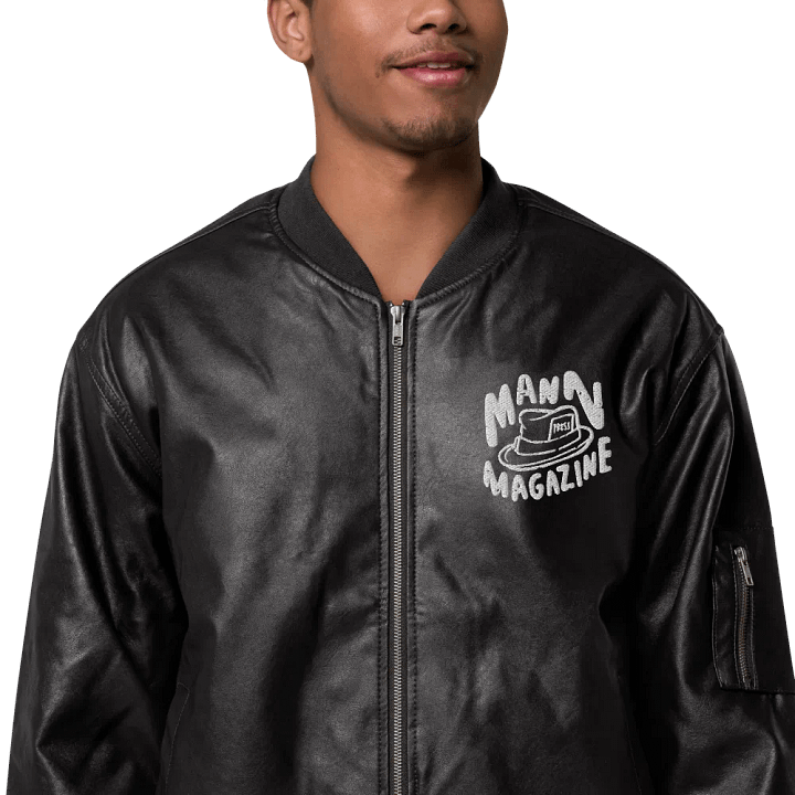 MANN Magazine Press Hat Leather Jacket product image (1)