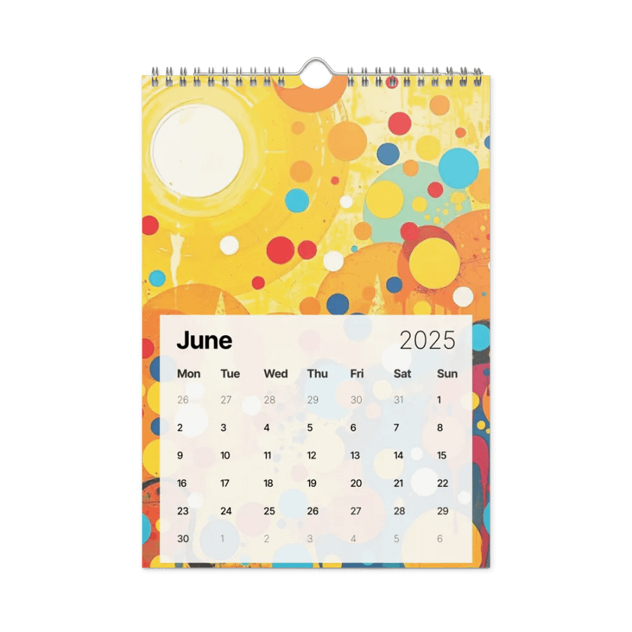 ART ABSTRACT WALL CALENDAR 2025 product image (8)