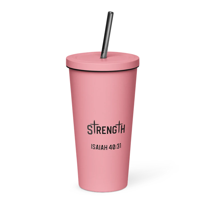 Strength 20 oz. Insolated Cup: Pink product image (1)