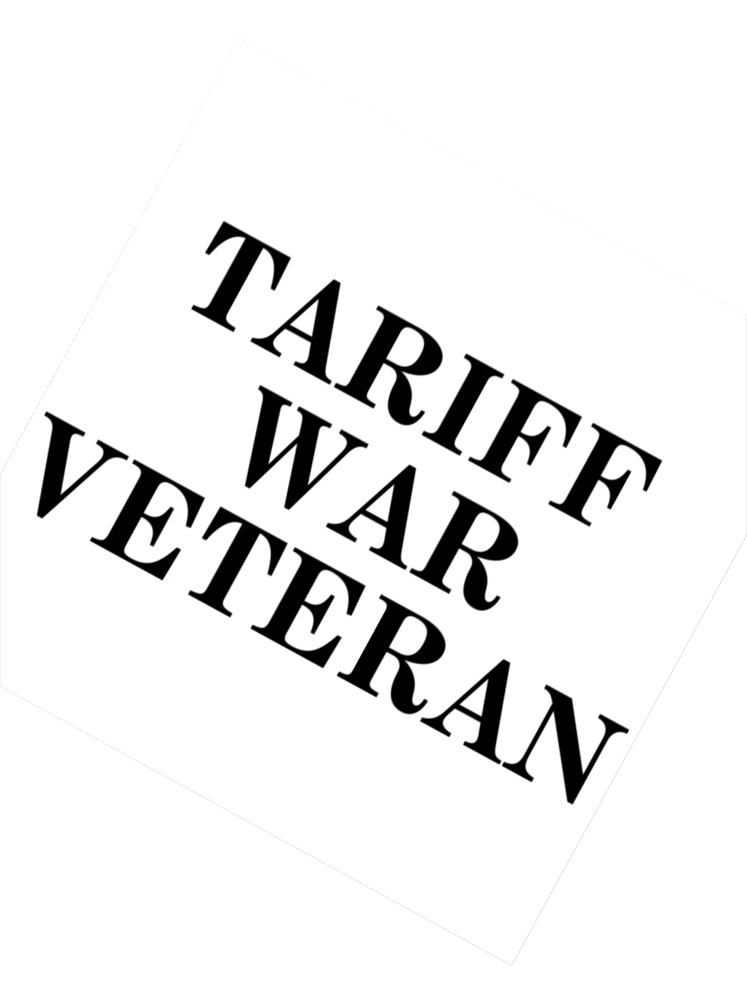 Tariff War Veteran Sticker 🧩 product image (2)