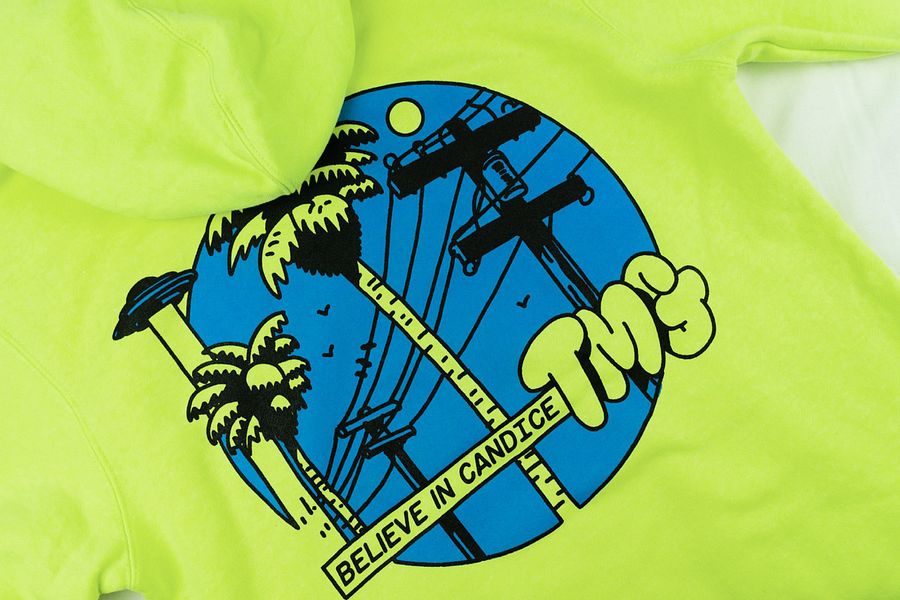 Palm Trees Neon Green Hoodie product image (2)