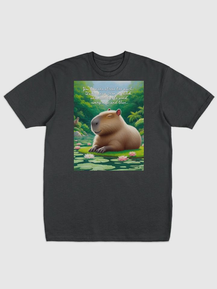 Capybara's Peaceful Advice Heavyweight Tee product image (1)