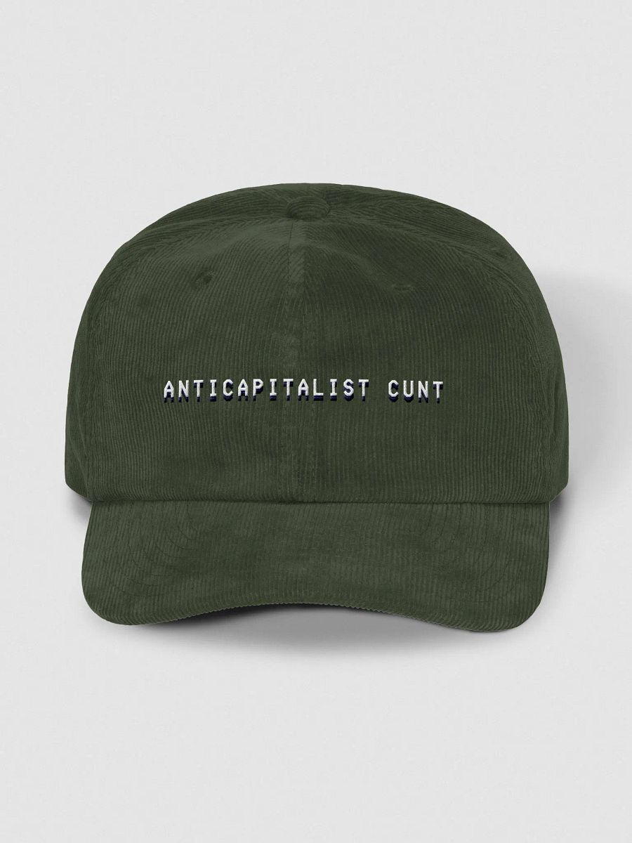ANTICAPITALIST C*NT corduroy dad hat product image (17)