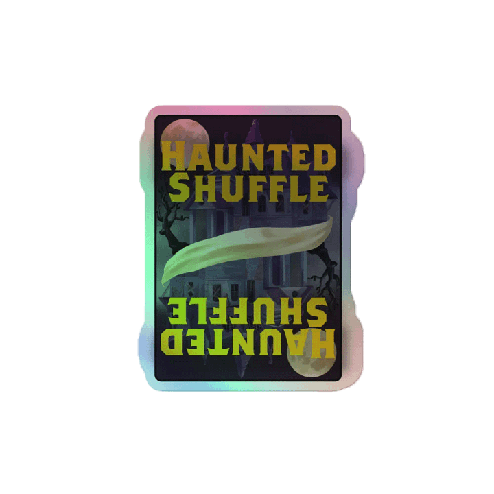 Haunted Shuffle holographic sticker product image (2)