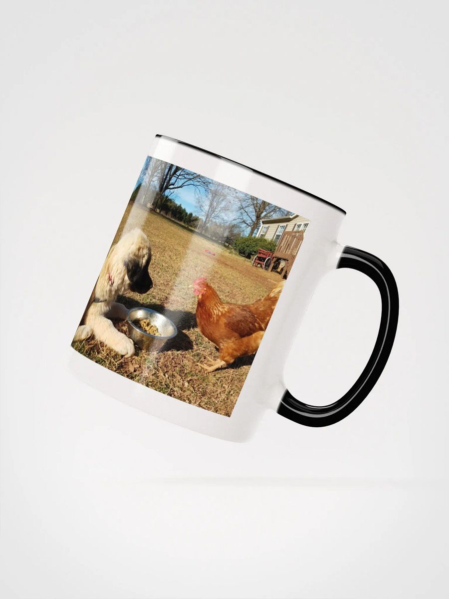 Adorable Puppy And Chicken Ceramic Mug product image (4)