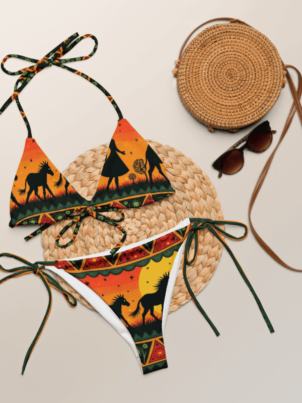 Retro Safari Sunset All-Over Print Bikini Set product image (1)