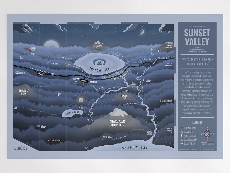 Map of Sunset Valley (Poster - Large) product image (1)