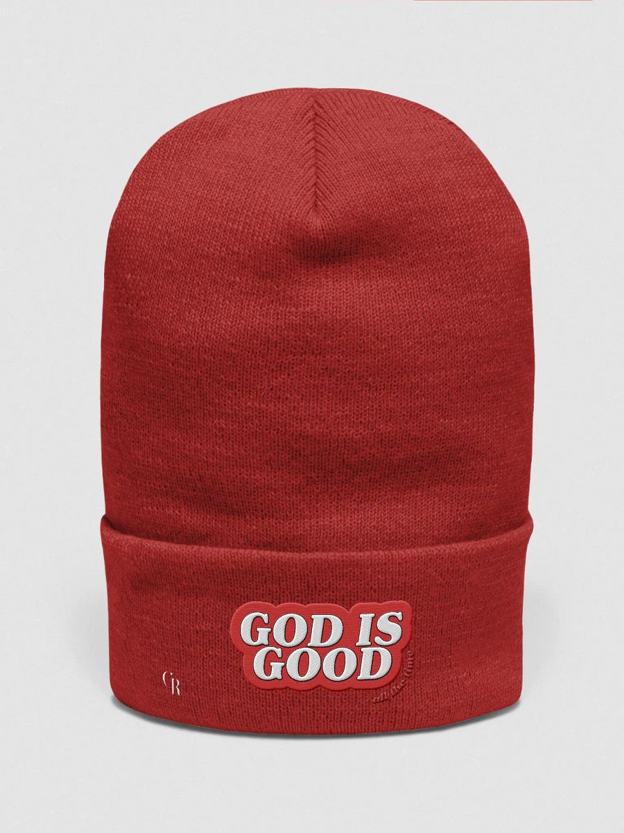 RED God is Good Beanie product image (1)