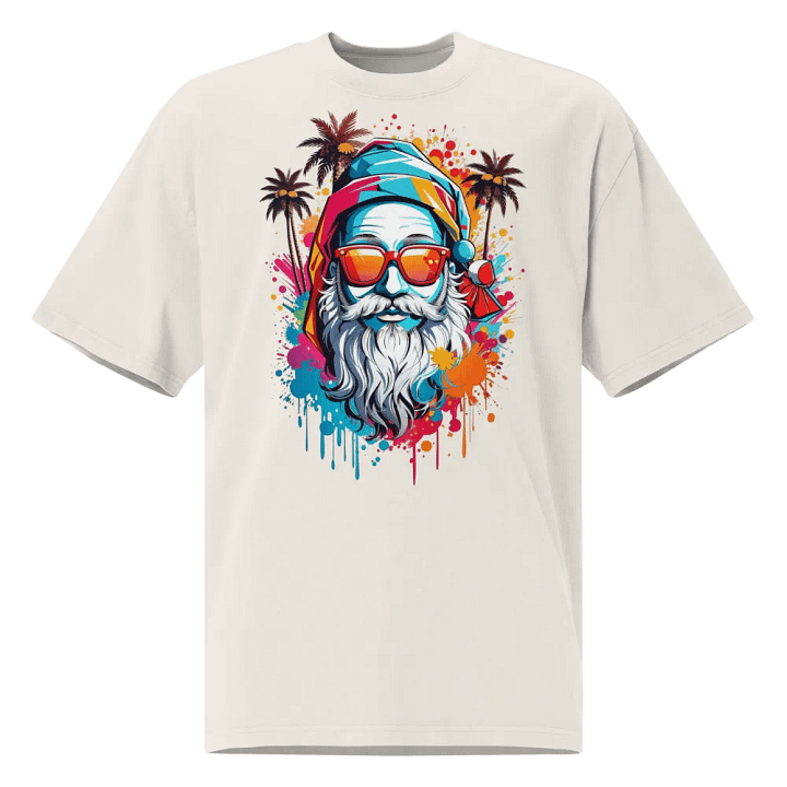 "Santa's Summer Vibes" Oversized Tee product image (1)