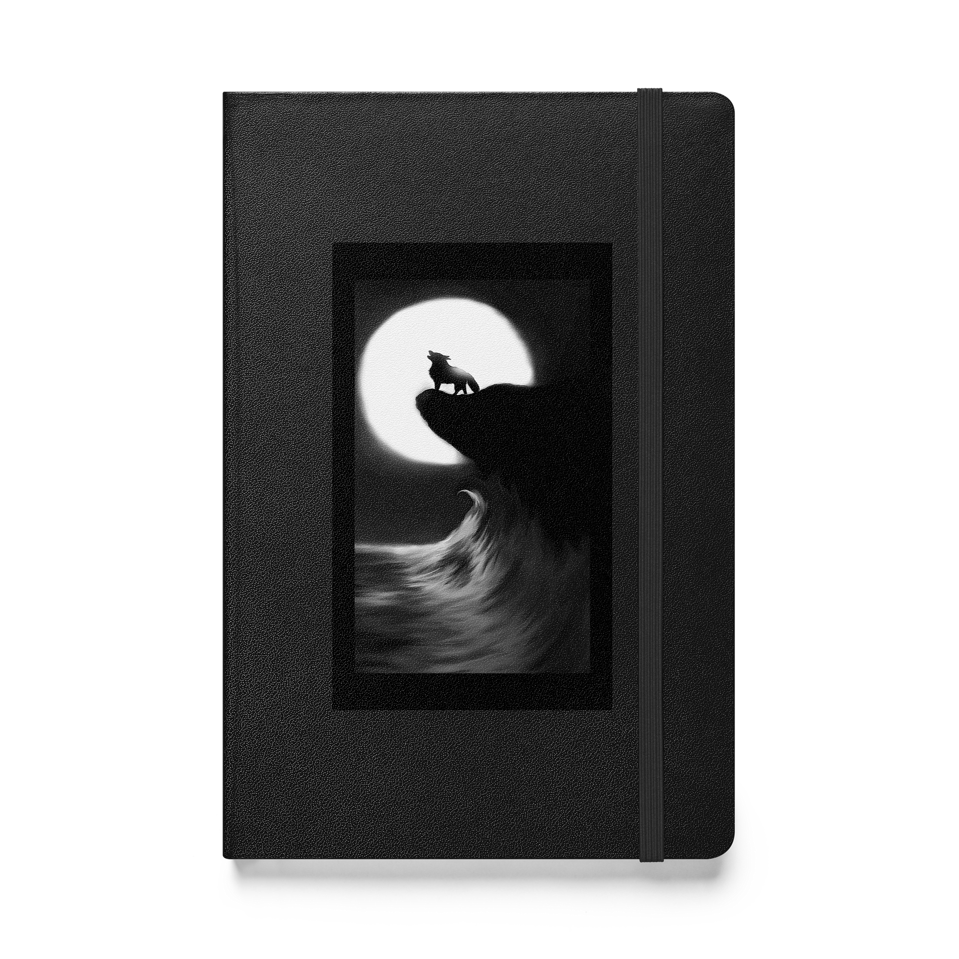 Moonlit Wolf Hardcover Notebook product image (1)