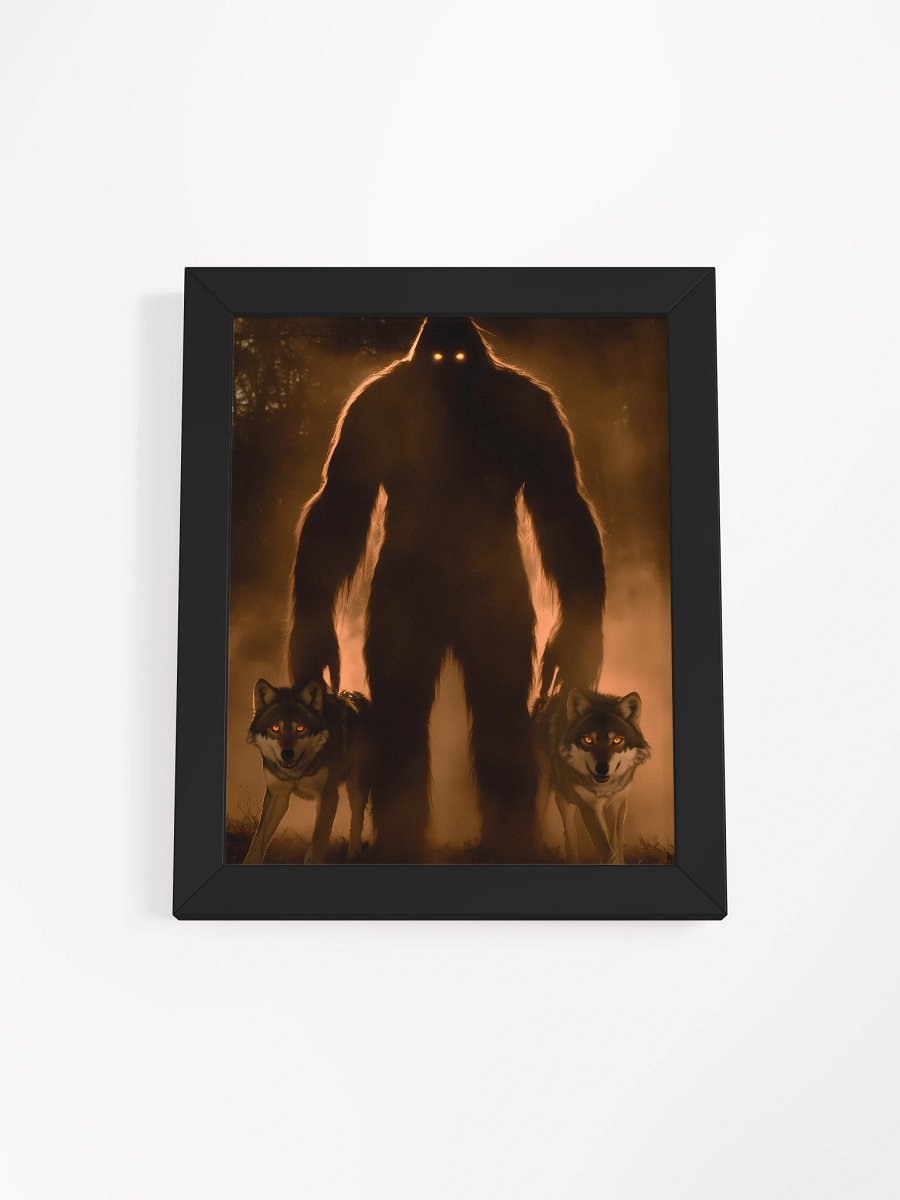 Copy of Bigfoot with Wolves – Cryptid Wall Art Poster product image (3)