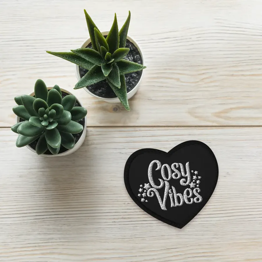 I Heart Cosy Vibes Embroidered Patch product image (4)