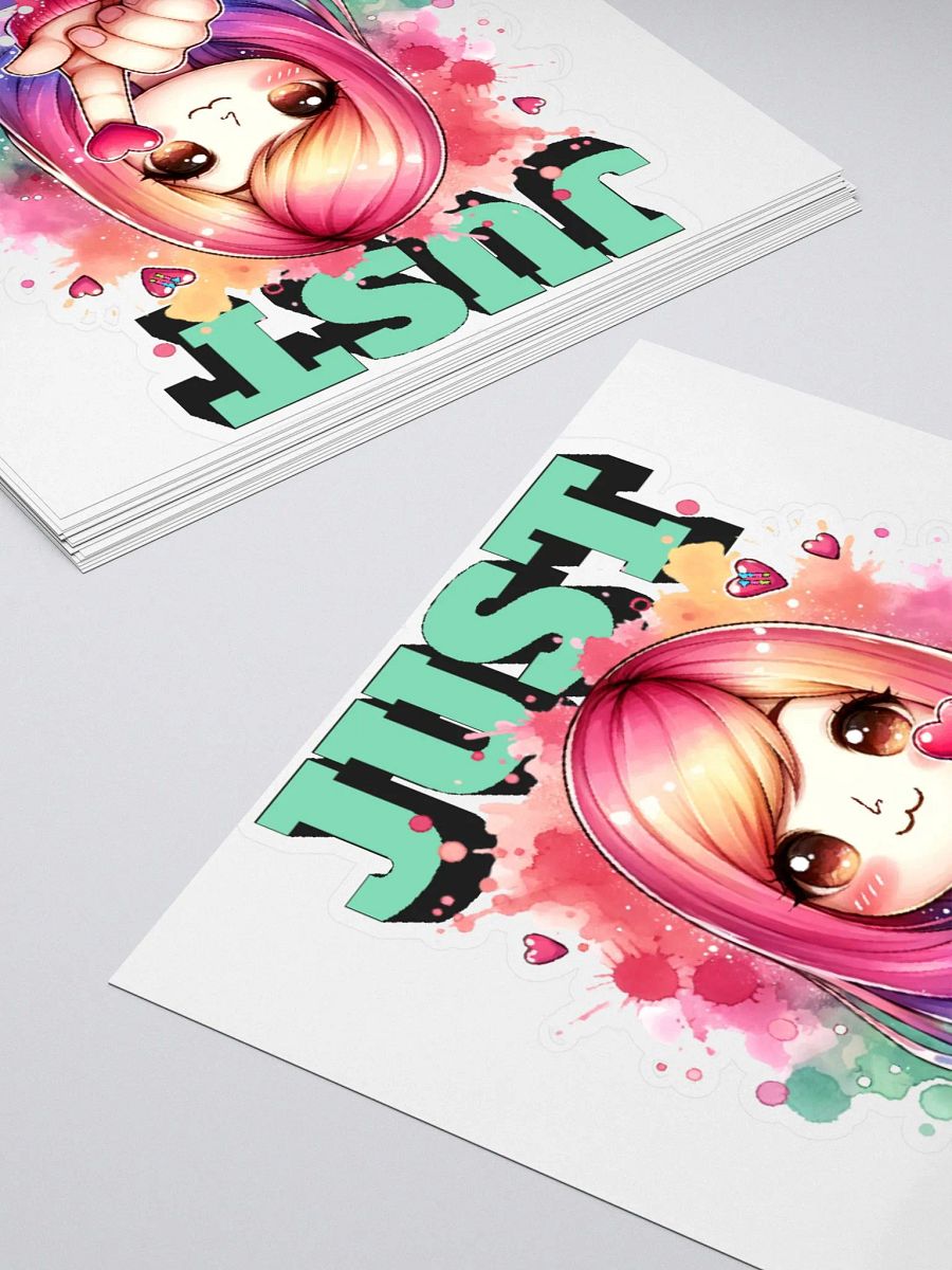 Whimsical Heart Gesture Kiss Cut Stickers product image (11)