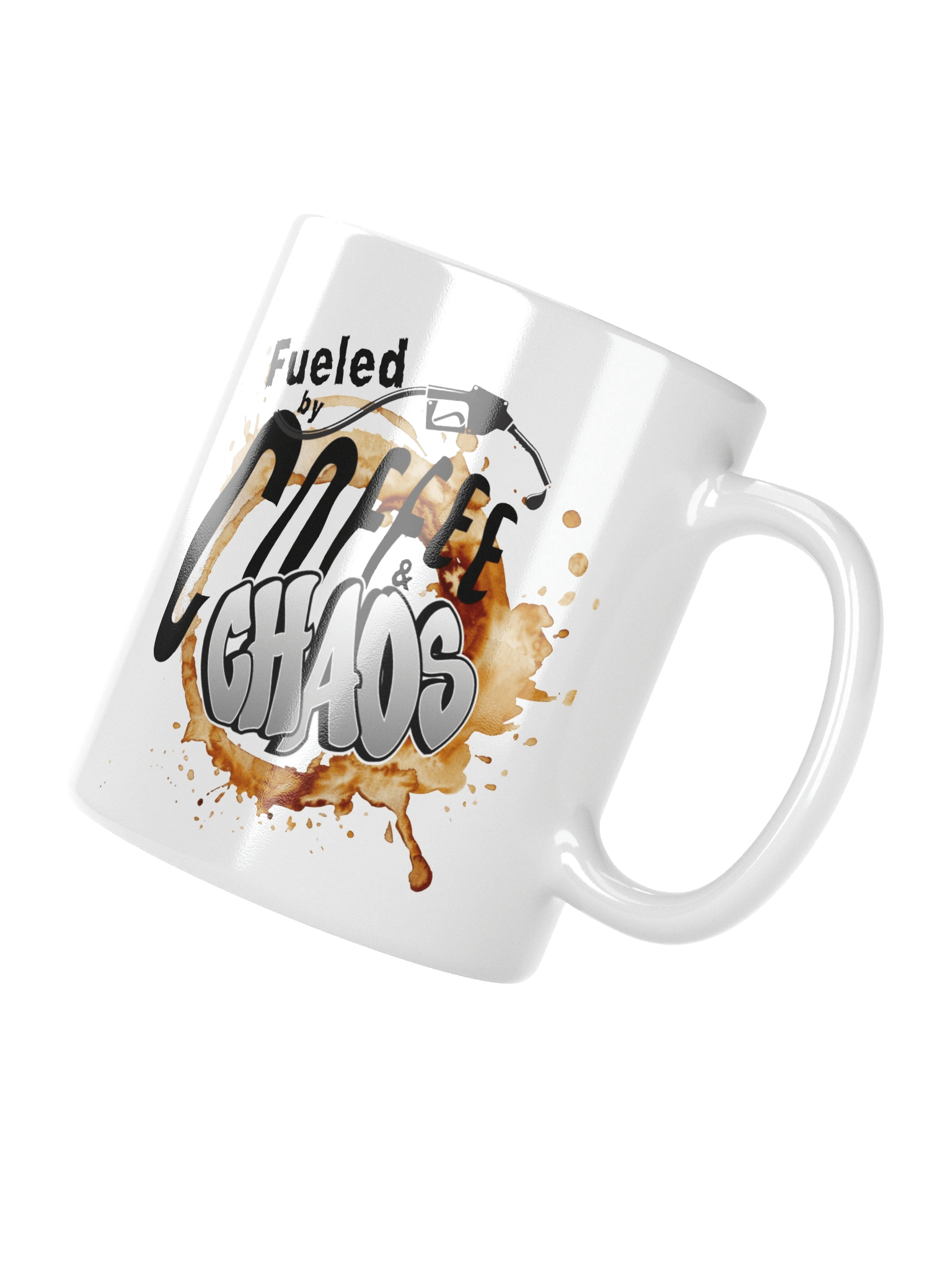 “Fueled by Coffee & Chaos” Graffiti Mug product image (3)