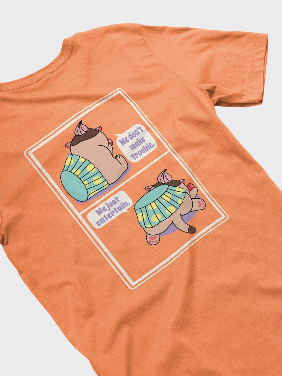 Sweet Trouble Unisex Tee, Cupcake Cat (Left Chest and Back Prints) product image (4)