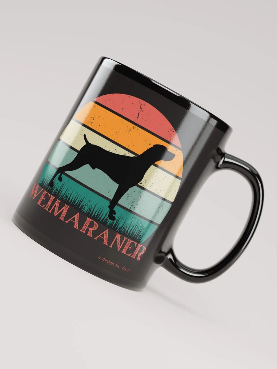 Vintage Weim - Black Glossy Mug product image (3)