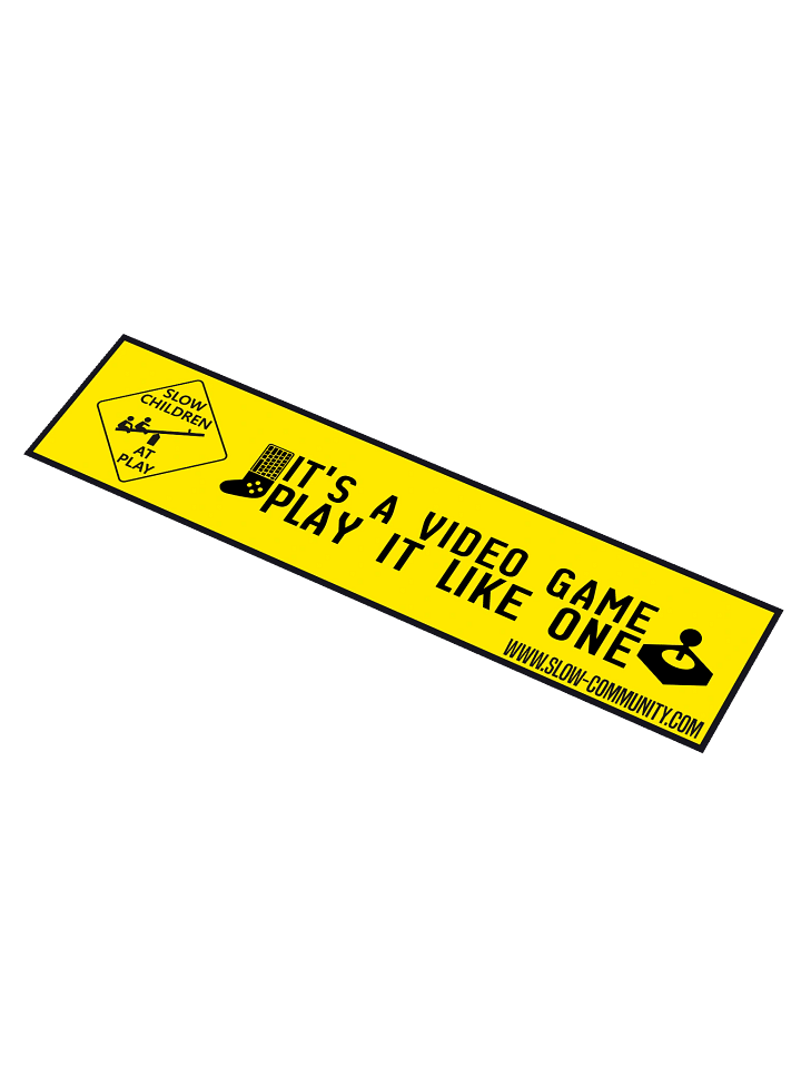 SLOW | 15" x 3.75" Bumper Sticker product image (1)
