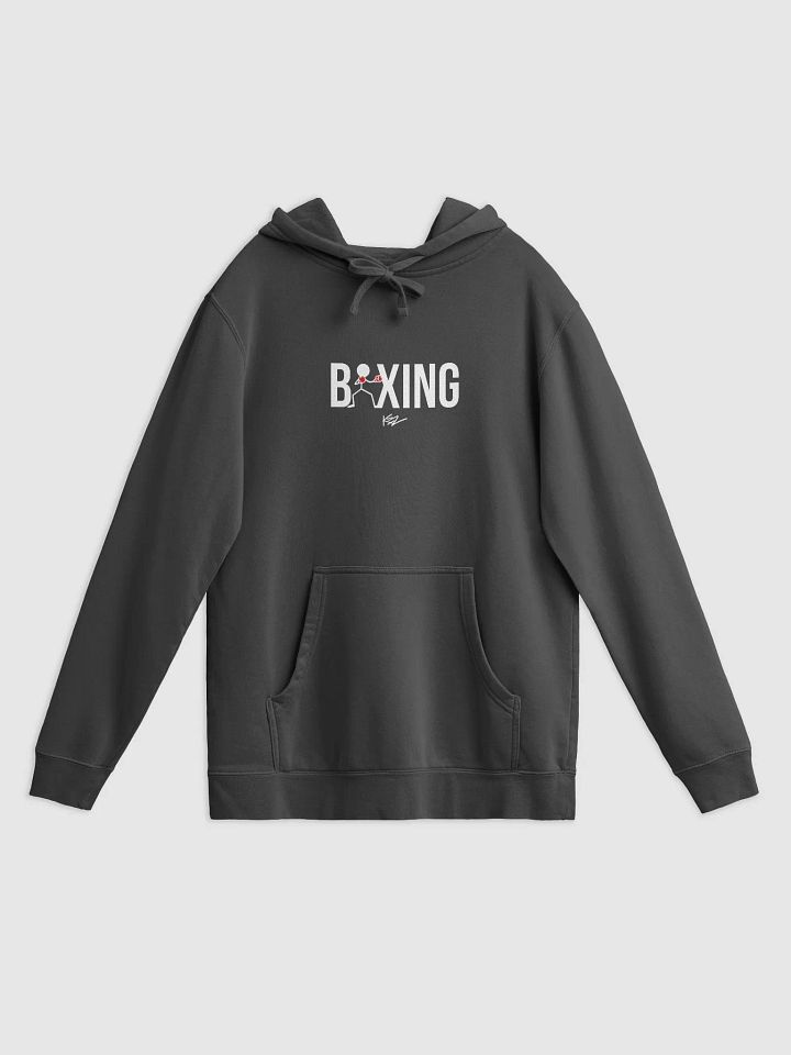 BOXING STICKMAN HEAVYWEIGHT HOODIE - BLACK product image (1)