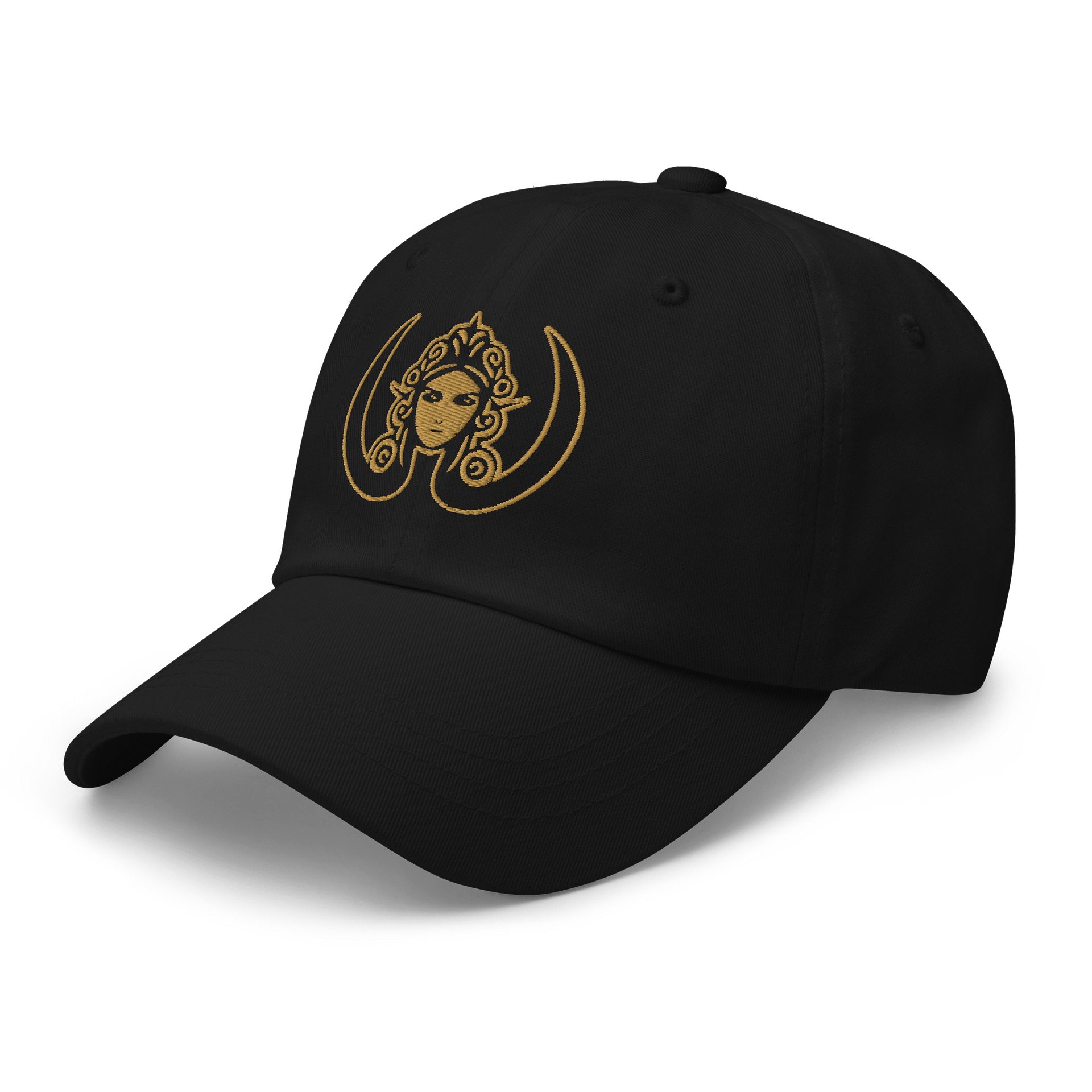 CIRCEMOON Signature Goddess Emblem Cap - black and gold product image (3)
