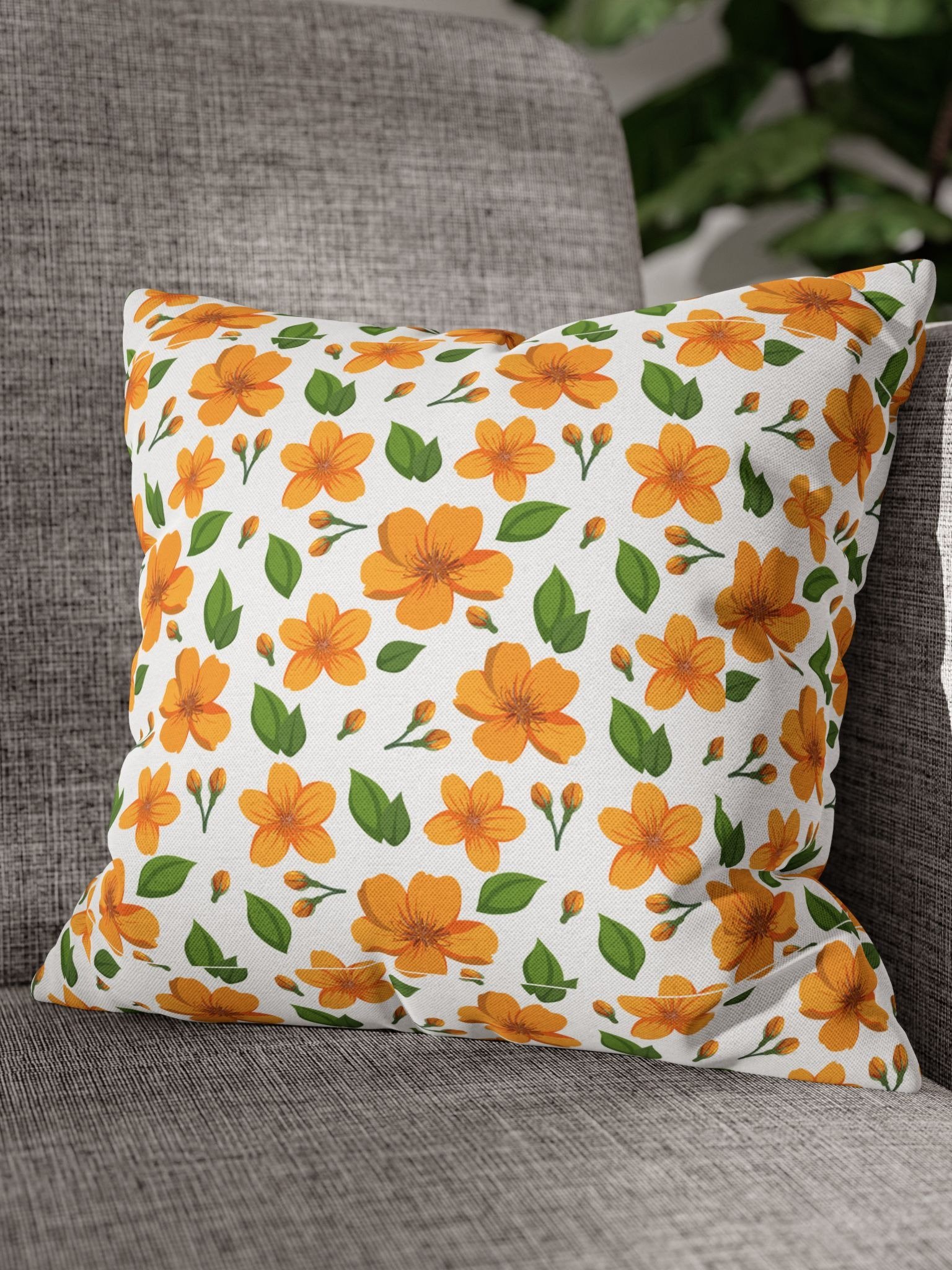 Spring Orange Flower Pillowcase product image (1)