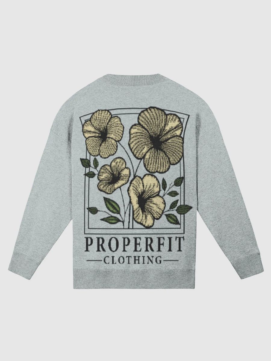Flower Blossom Knitted Crewneck (Powder Blue) product image (1)