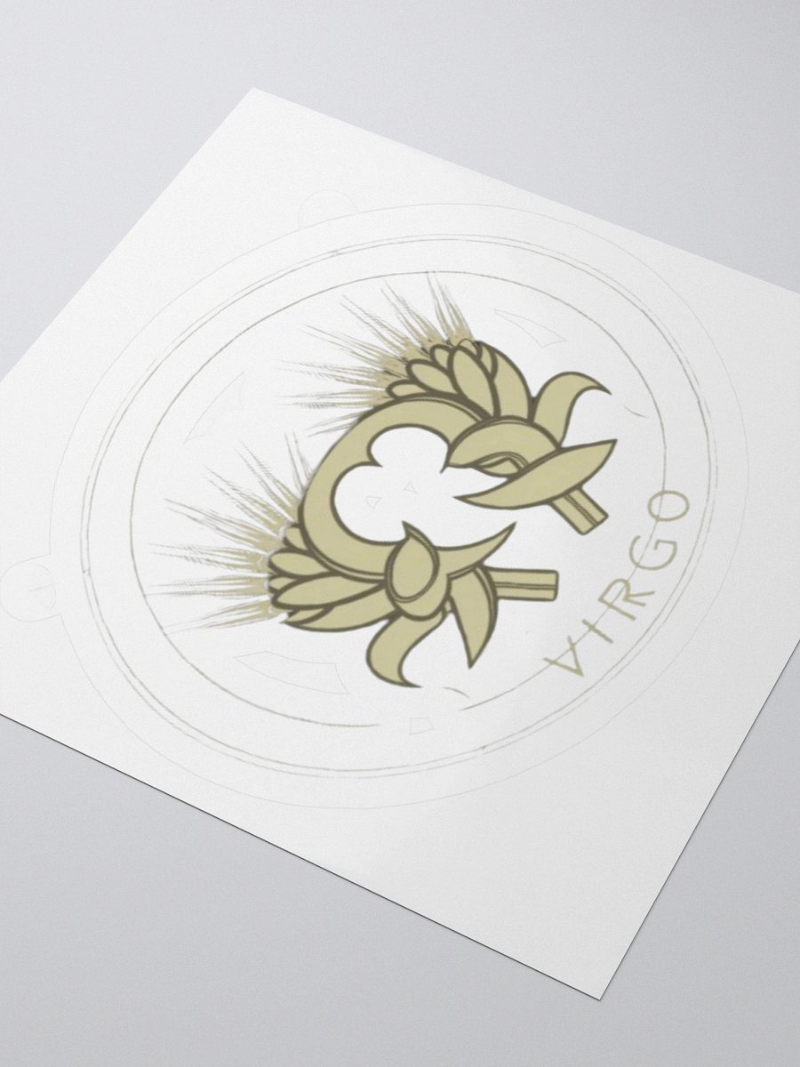 Virgo Zodiac Sticker - Maiden with Wheat - Durable Vinyl product image (9)