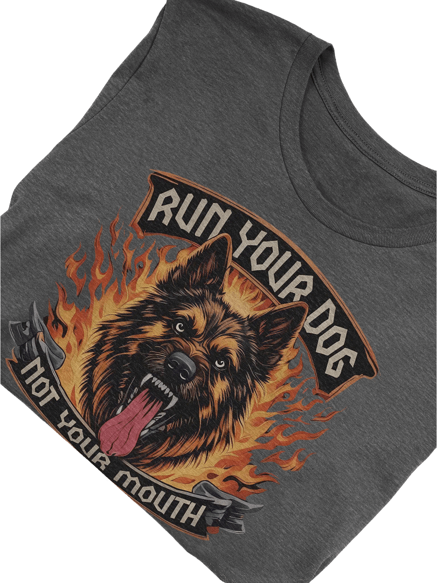 Copy of Run Your Dog, Not Your Mouth 2025 - Premium Adult Unisex T-shirt product image (3)
