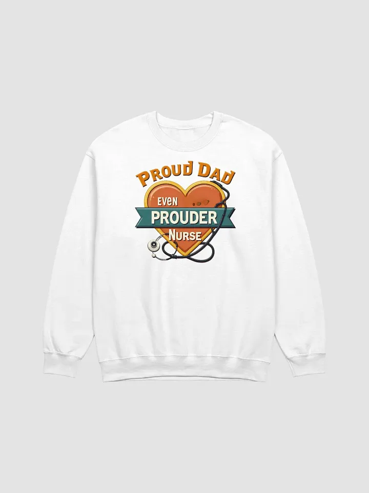 Proud Nurse Dad Heartbeat Sweatshirt product image (1)