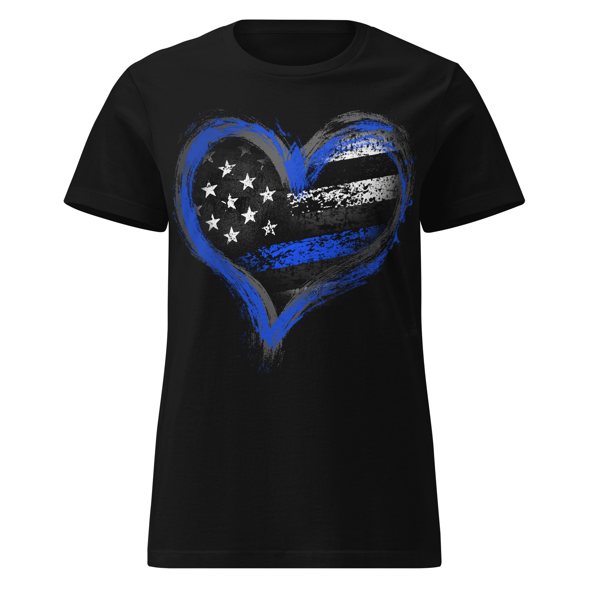 Thin Blue Line Heart Women's Fit product image (1)