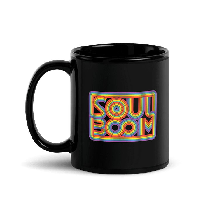 Rainbow Logo Mug - Black product image (1)
