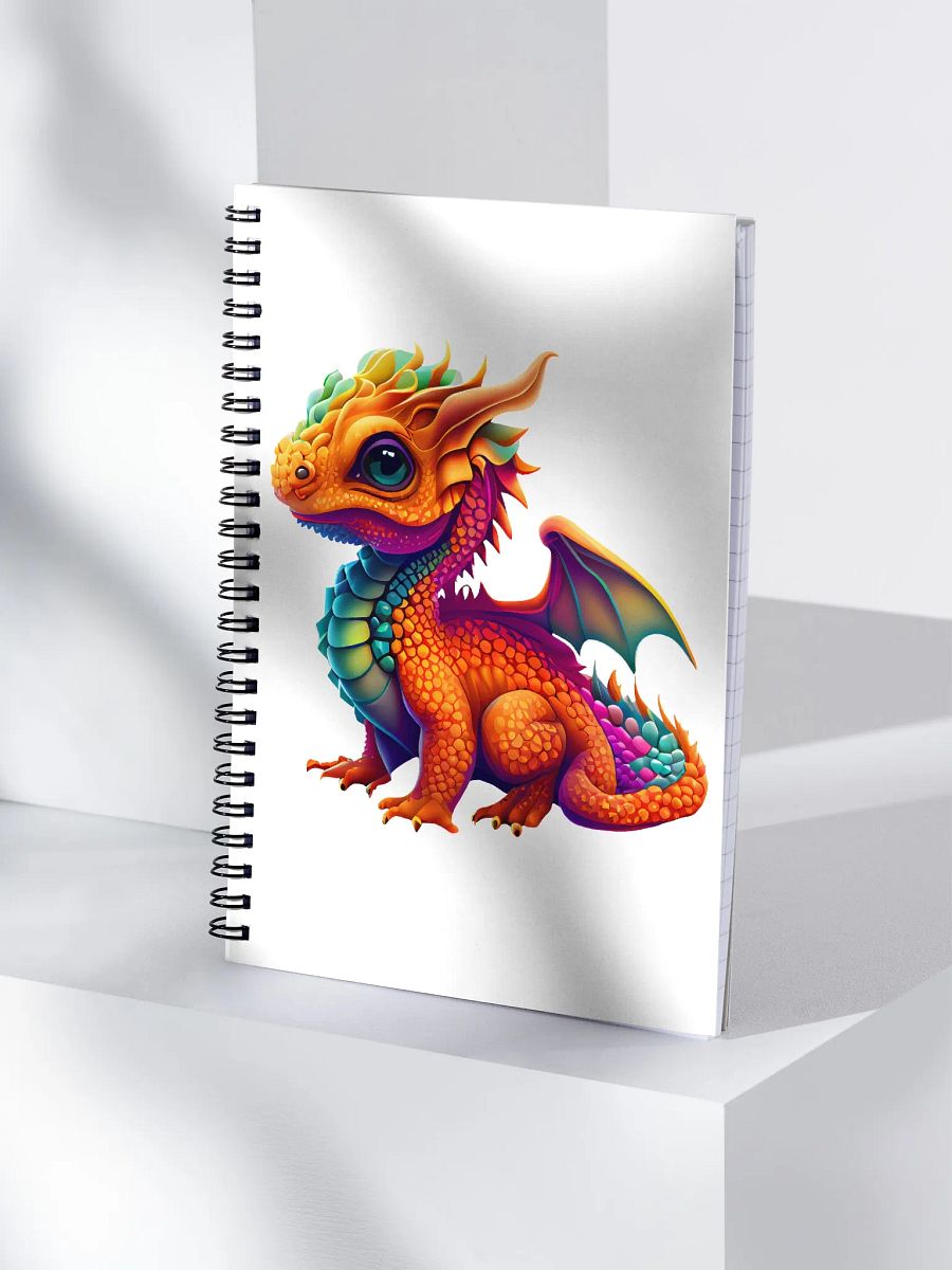Vibrant Dragon Dreams Spiral Notebook product image (4)