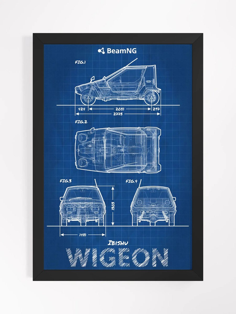 Framed Poster: Ibishu Wigeon Blueprint product image (1)