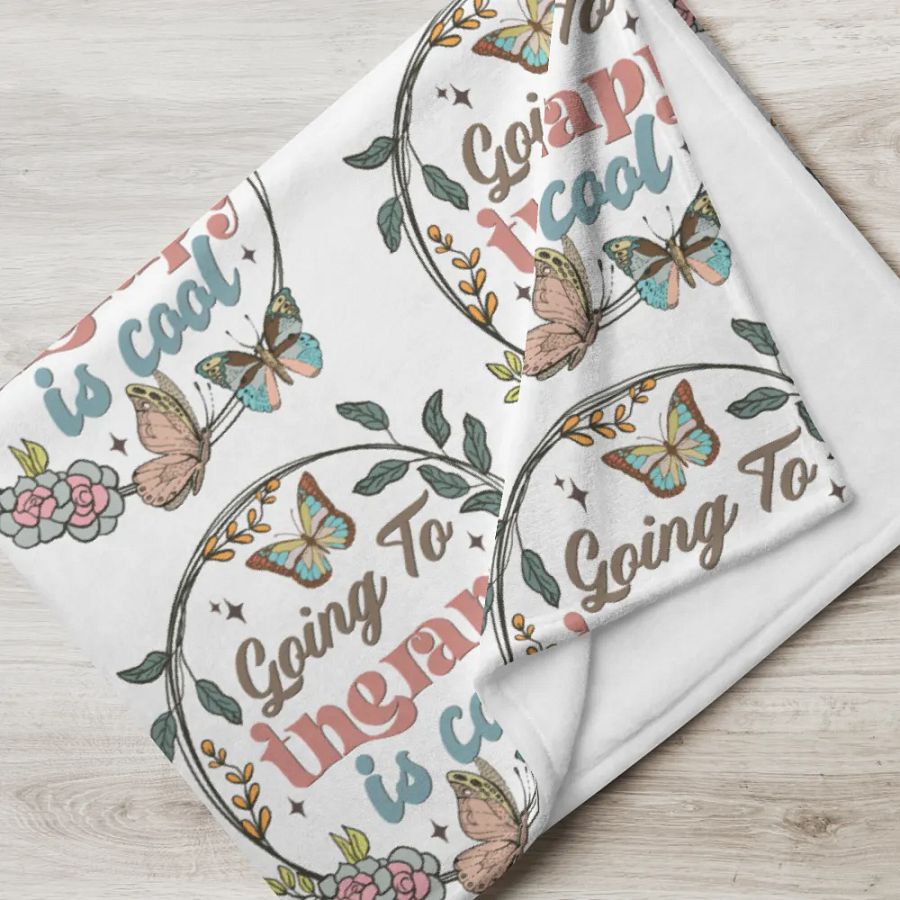 Going To Therapy Is Cool Blanket product image (5)