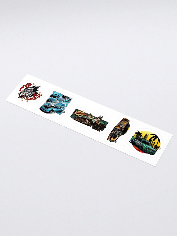 Sticker Strip 15" x 3.75" Laika Beast,Hydra,Swirl Wolf & Observer Stickers product image (1)