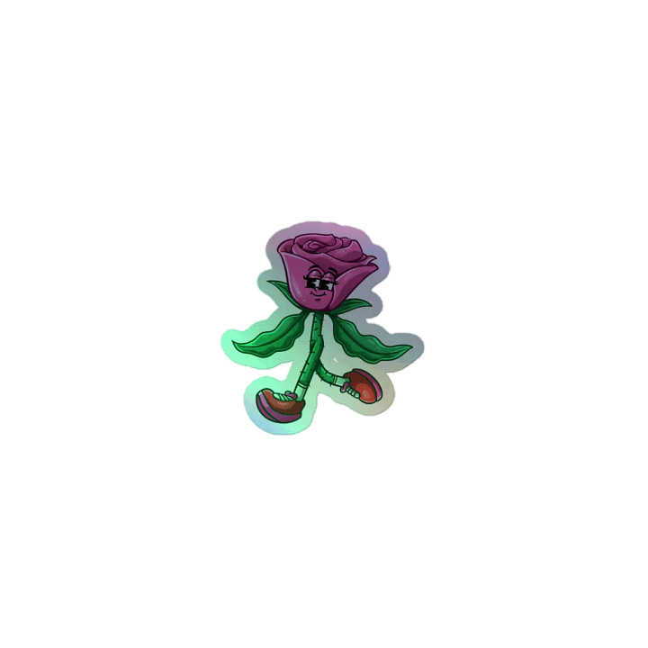 Holographic Retro RoseBuds Sticker product image (1)