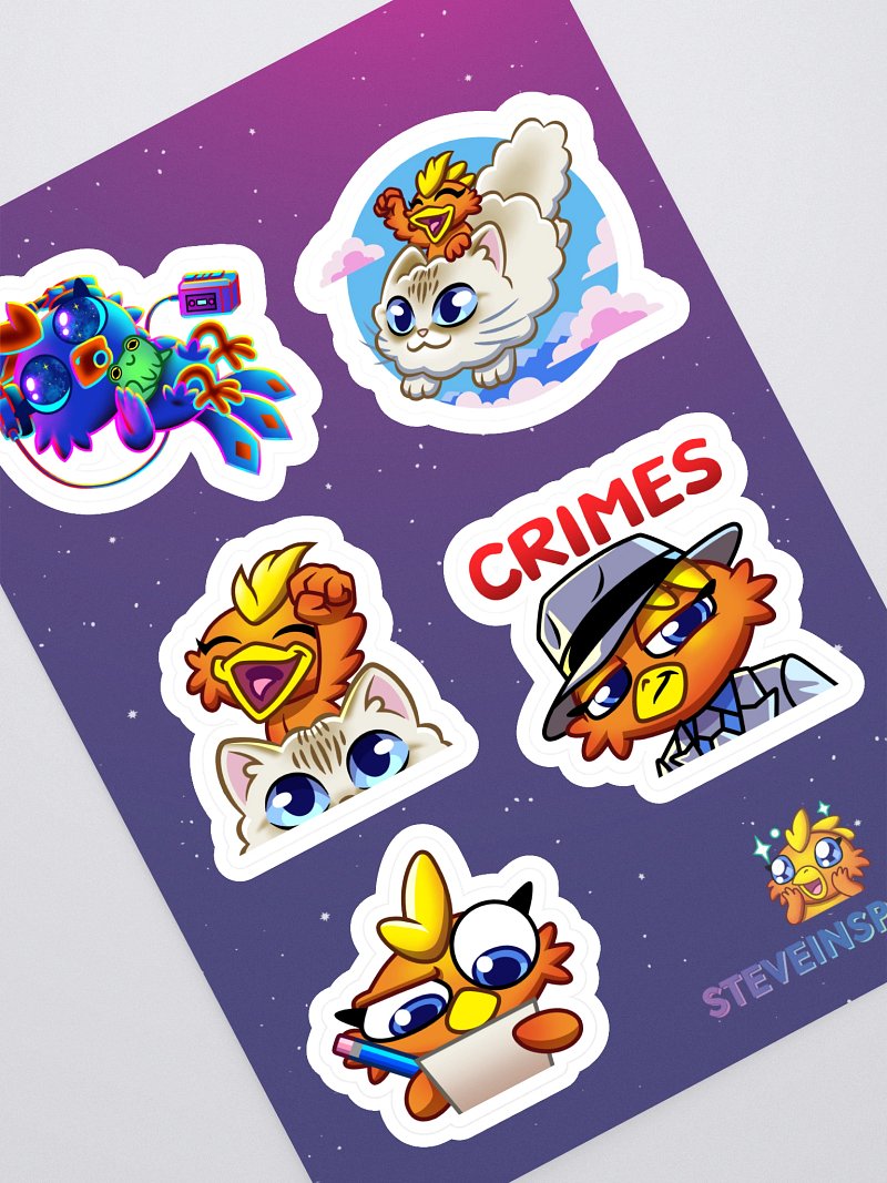 Spawոzone Sticker Sheet 2